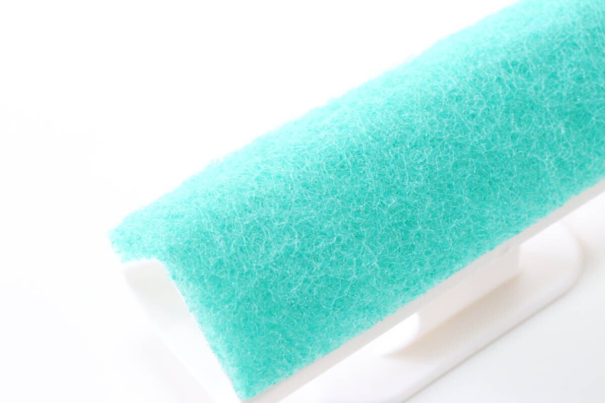 角の極み　浴室ブラシ　ガラスビーズ入　素材感