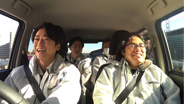 (左から)亀梨和也、西村真二、中岡創一(C)日本テレビ