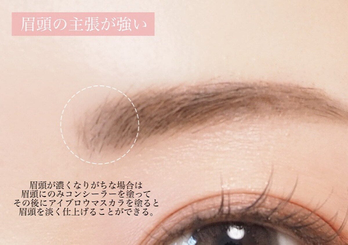 眉頭の主張が強い