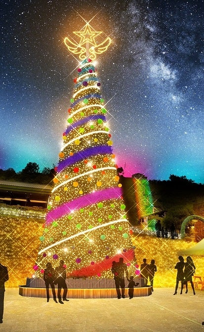 巨大イルミネーションツリー／画像提供：富士急行株式会社