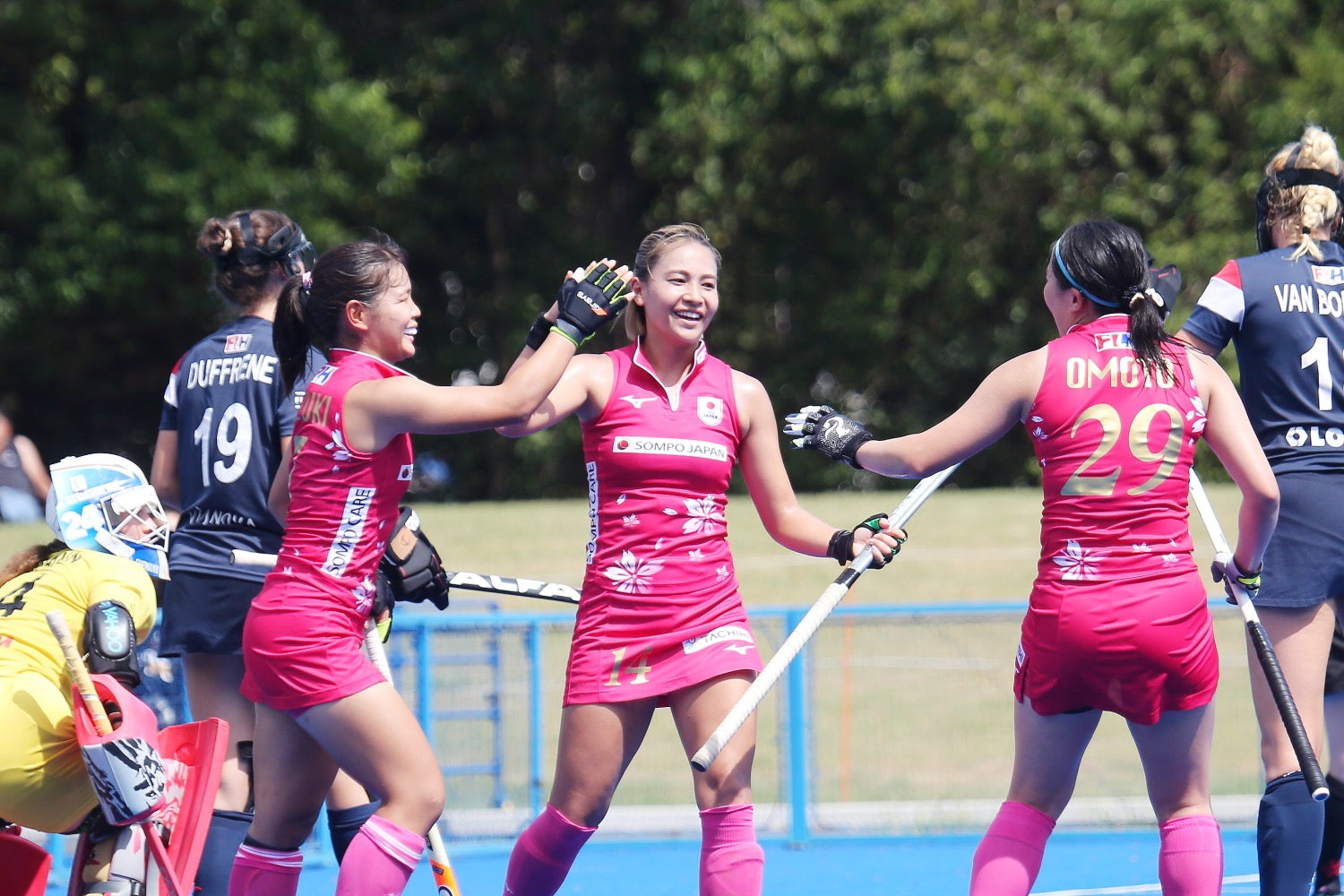 「ホッケー日本代表国際強化マッチ」の様子（提供写真）