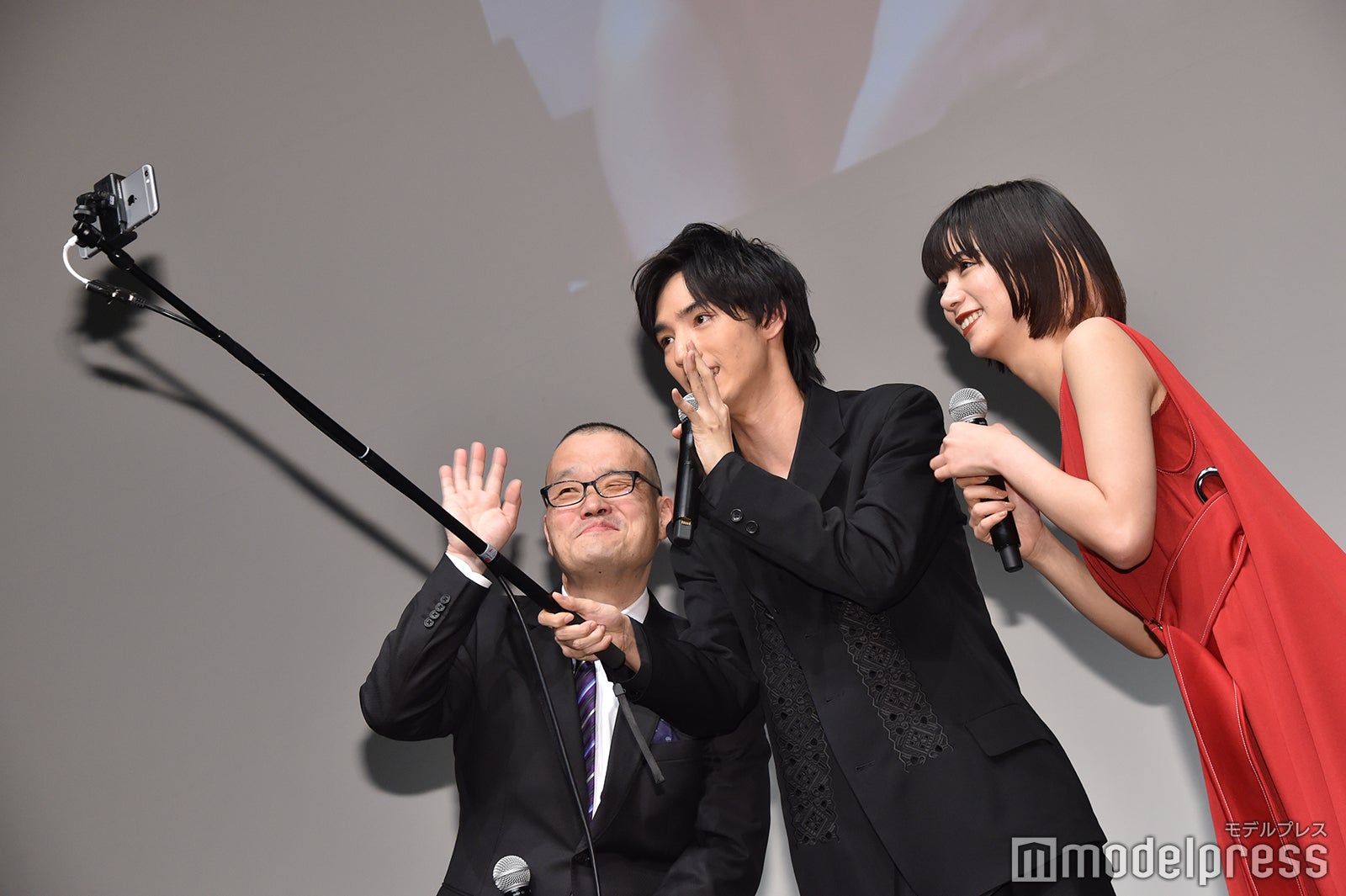 中田秀夫監督、清水尋也、池田エライザ （C）モデルプレス