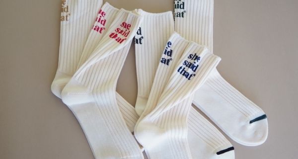 ノベルティもゲットするならお早めに 靴下屋 から 韓国の人気ブランド シーセッドザット とのコラボソックスが登場 モデルプレス