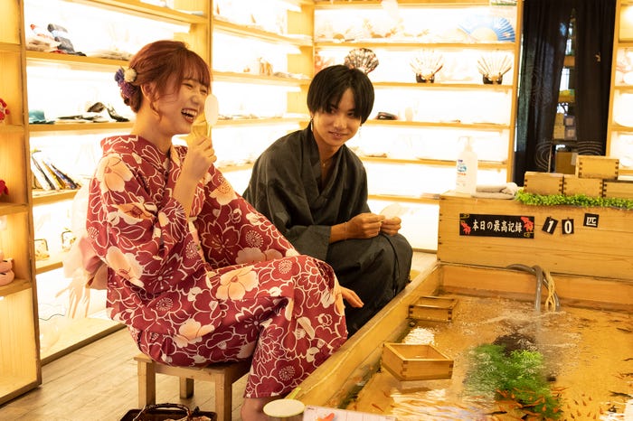 くろがねさら、里吉峻「今日、好きになりました。」しゅんさらデート(C)ABEMA