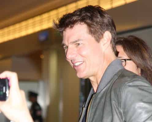 トム・クルーズ来日 たっぷりファンサービス