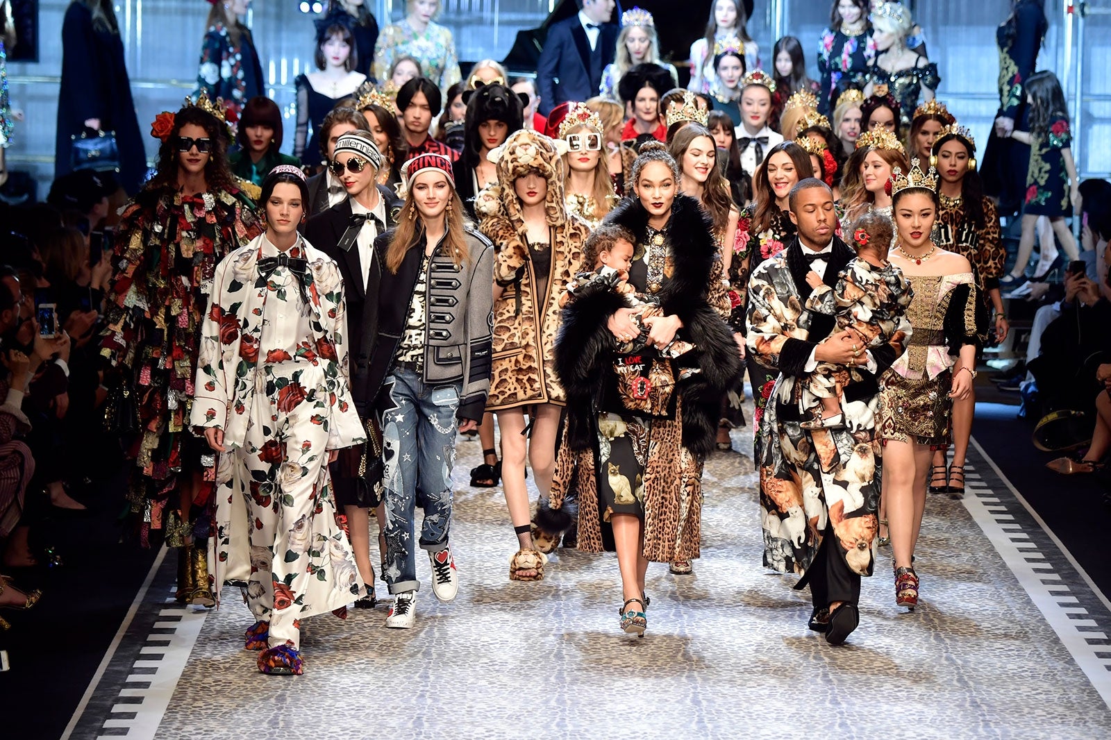 「ドルチェ＆ガッバーナ」2017-18秋冬コレクション（写真：Getty Images）