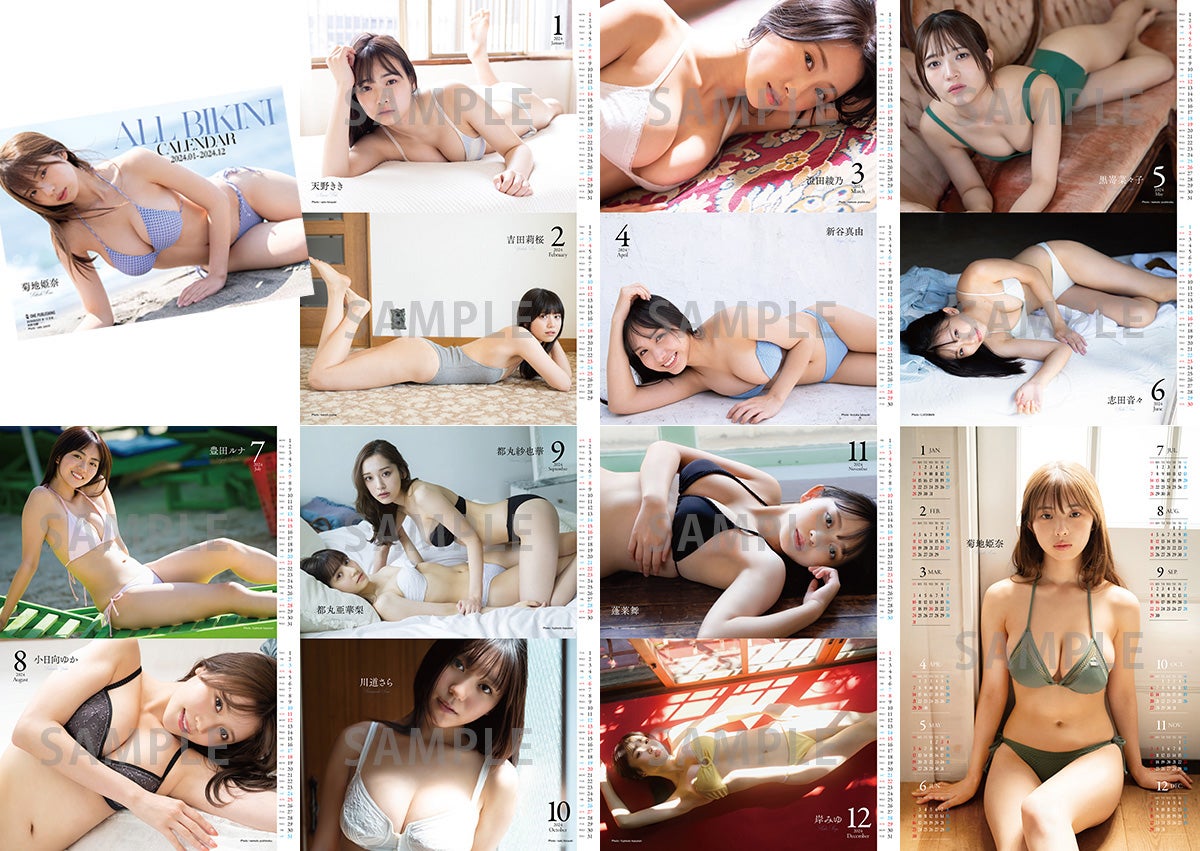 付録オール水着カレンダー（提供写真）