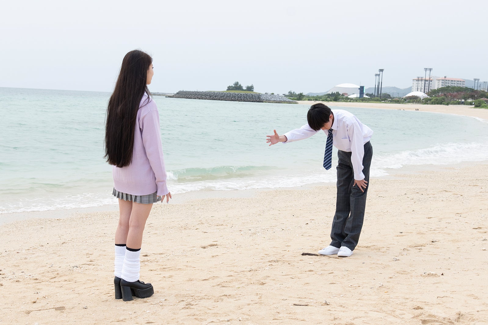 りおん、マリサ「今日、好きになりました。-春桜編-」（C）AbemaTV, Inc.