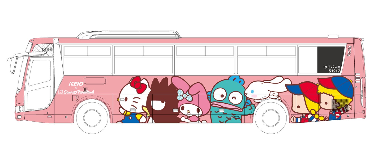 サンリオピューロランド号イメージ（C）2016 SANRIO CO．，LTD．