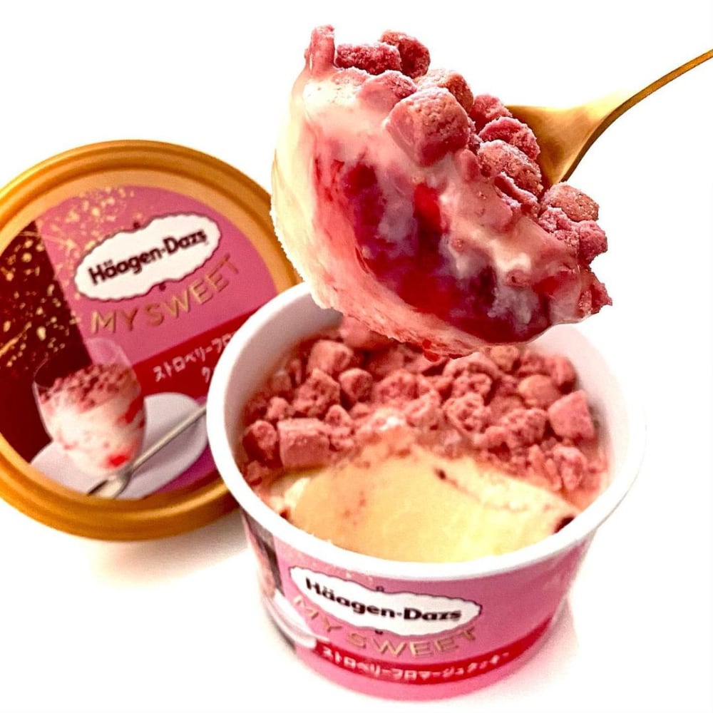 ローソン「ハーゲンダッツマイスイートストロベリーフロマージュクッキー」