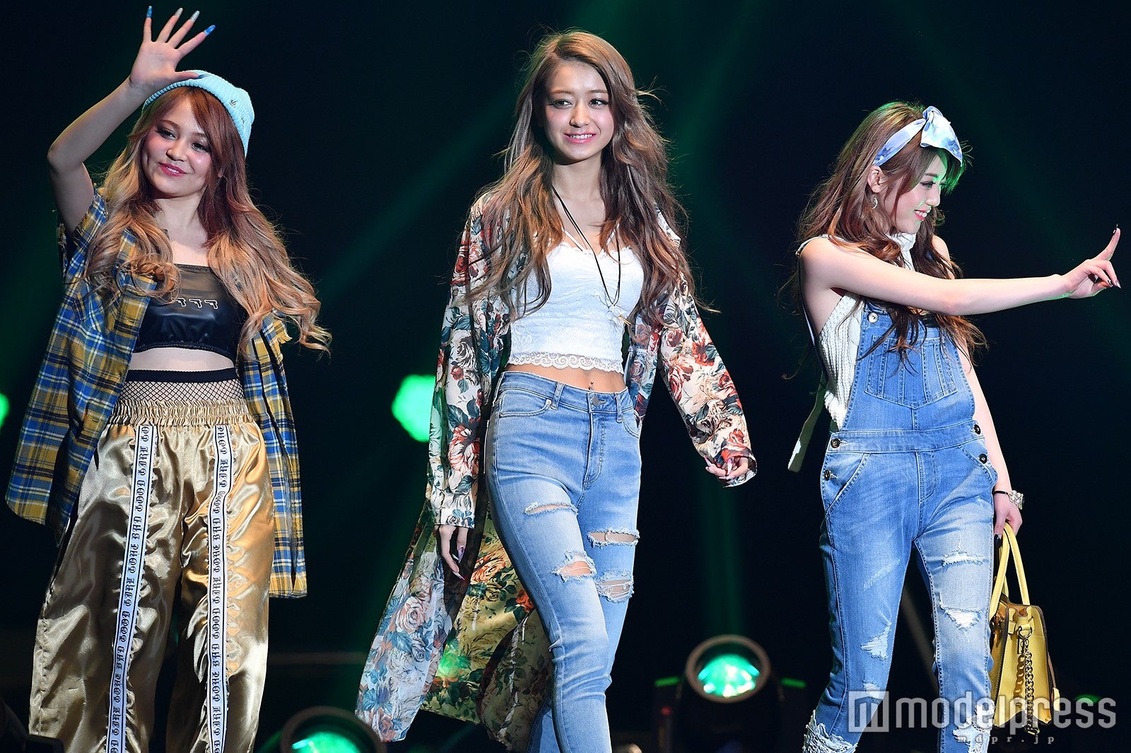 れいぽよ（土屋伶菜）、みちょぱ（池田美優）、ちゃんえな（中野恵那） （C）モデルプレス