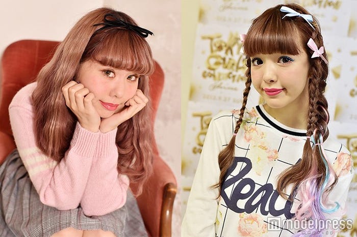 藤田ニコル(右)との関係にコメントした“ぺこちゃん”ことオクヒラテツコ(左)/(C)モデルプレス