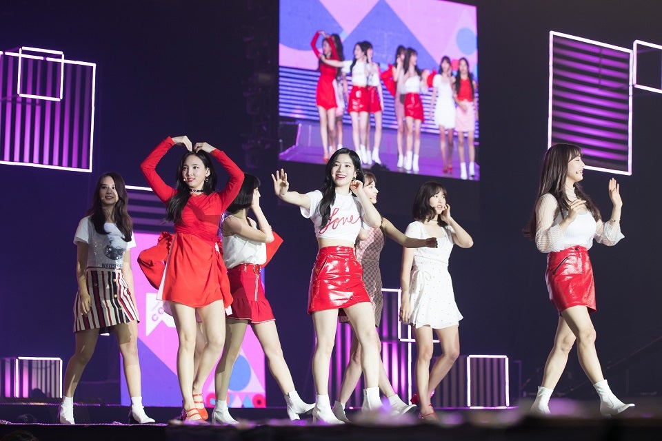 『KCON 2018 JAPAN』に参加したTWICE（提供画像）