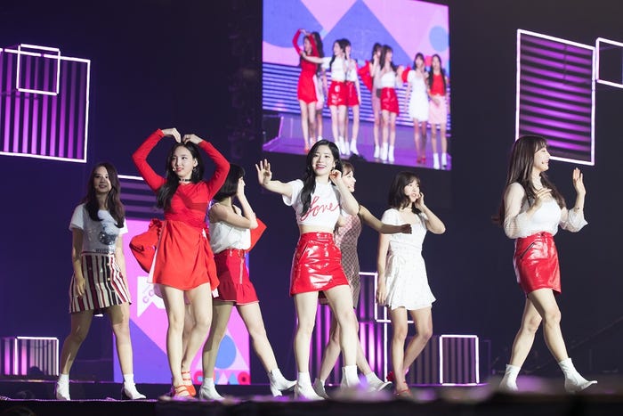 『KCON 2018 JAPAN』に参加したTWICE(提供画像)