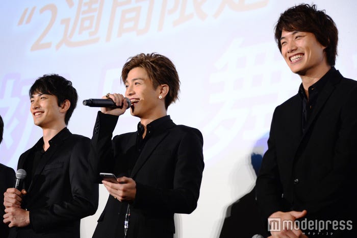 (左から)町田啓太、岩田剛典、鈴木伸之(C)モデルプレス
