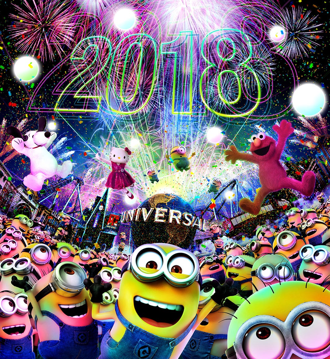 USJ、大晦日はミニオンとカウントダウンで大騒ぎ!人気アトラクションも26時間乗り放題に