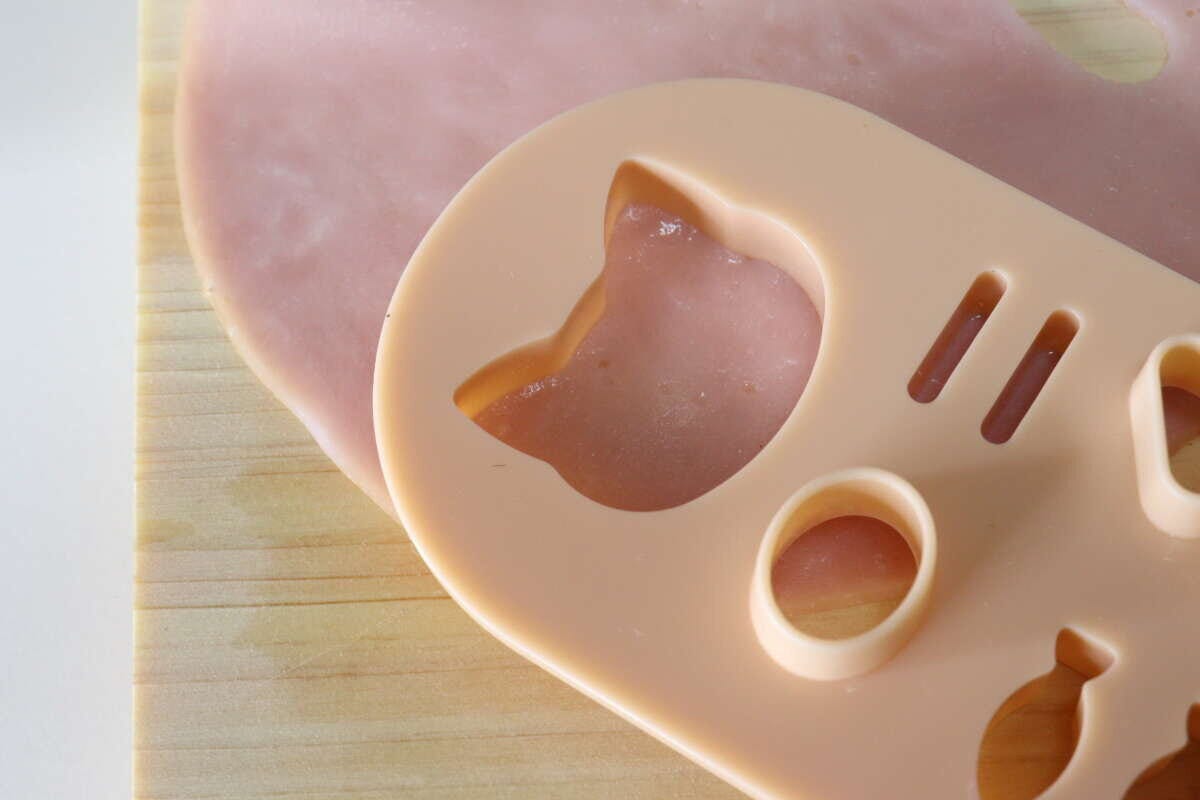 型抜きプレート(ねこ) 使用例 型抜きプレート(ねこ) 使用例