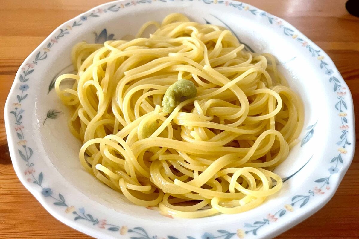 わさびパスタ