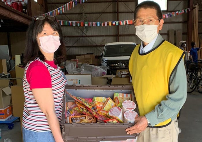 支援先の様子(提供画像)