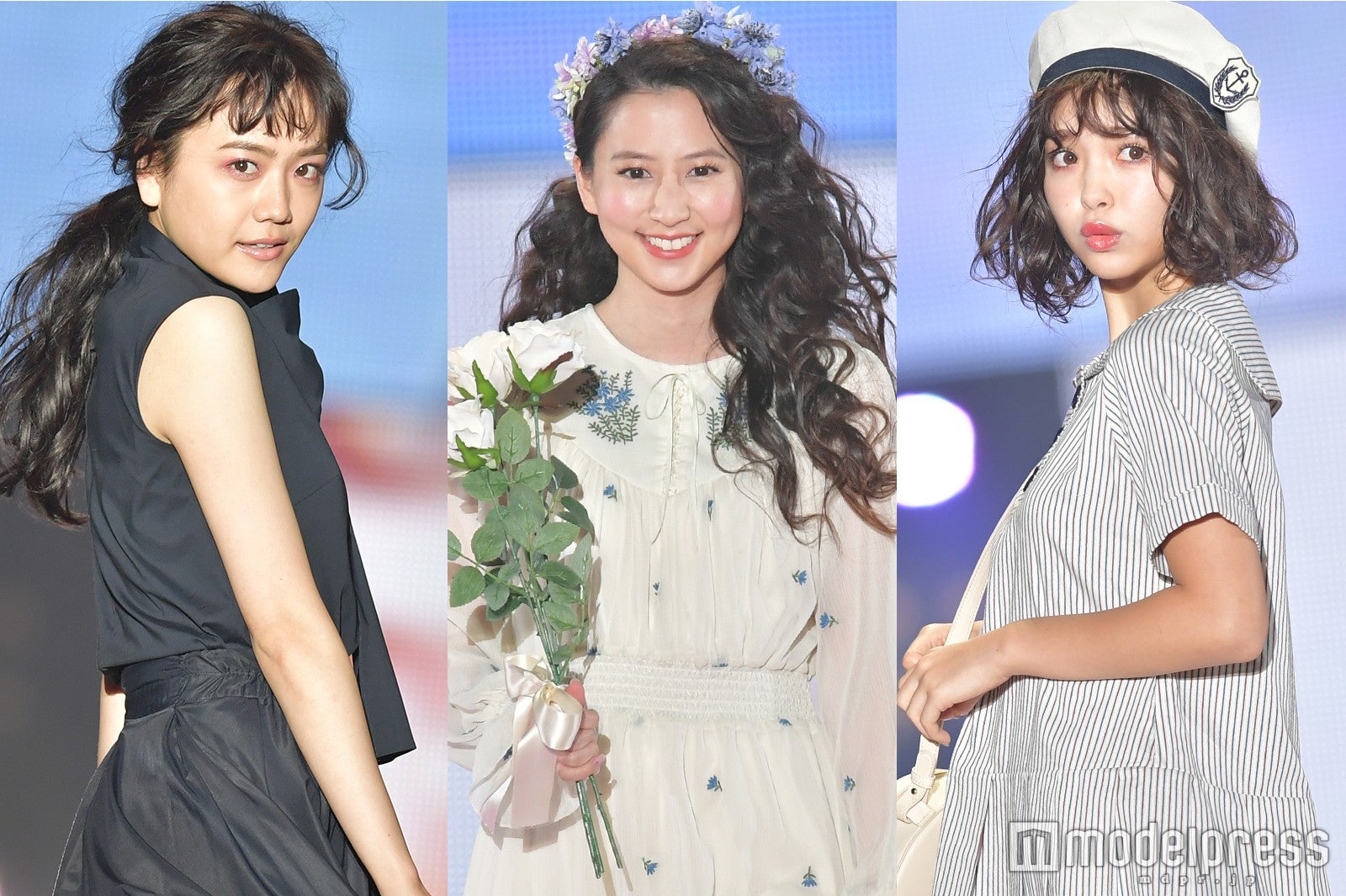 松井愛莉、河北麻友子、藤田ニコル（C）モデルプレス