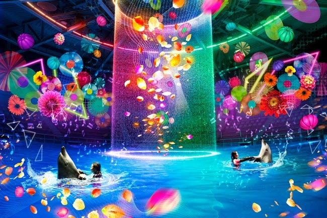 「Aqua Pop Party」（夜のドルフィンパフォーマンス）／画像提供：ネイキッド