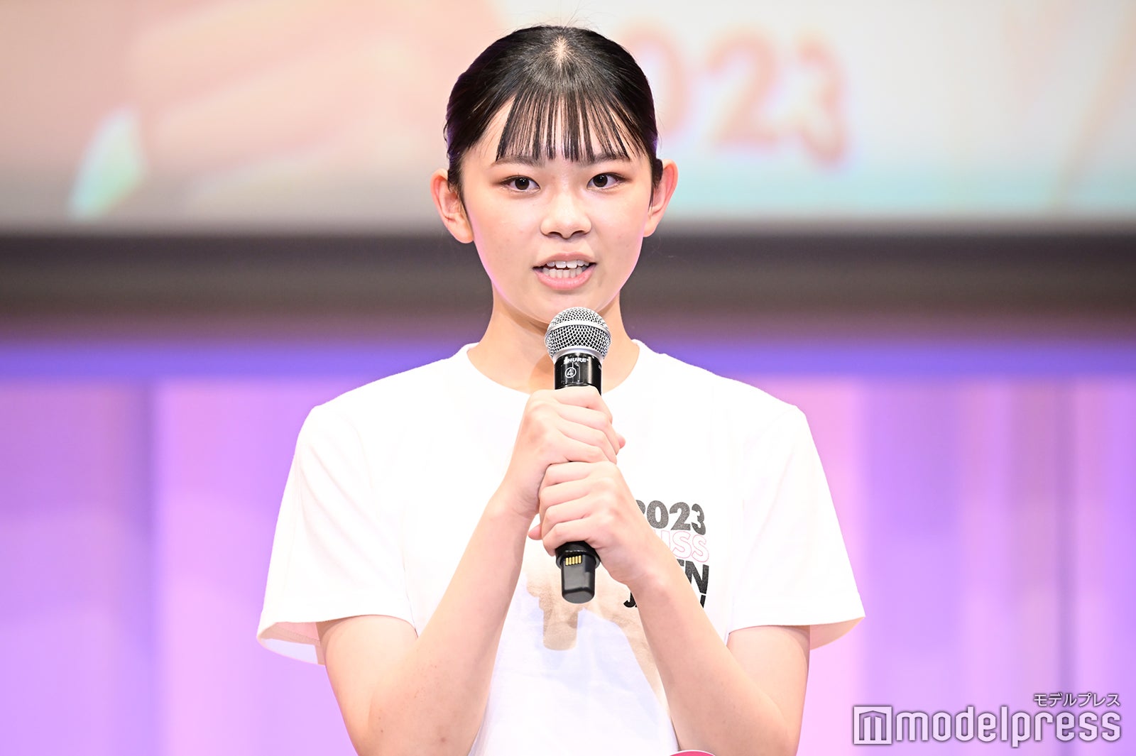 柴田凜さん「2023ミス・ティーン・ジャパン」の様子 （C）モデルプレス