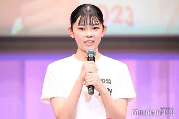 柴田凜さん「2023ミス・ティーン・ジャパン」の様子 (C)モデルプレス