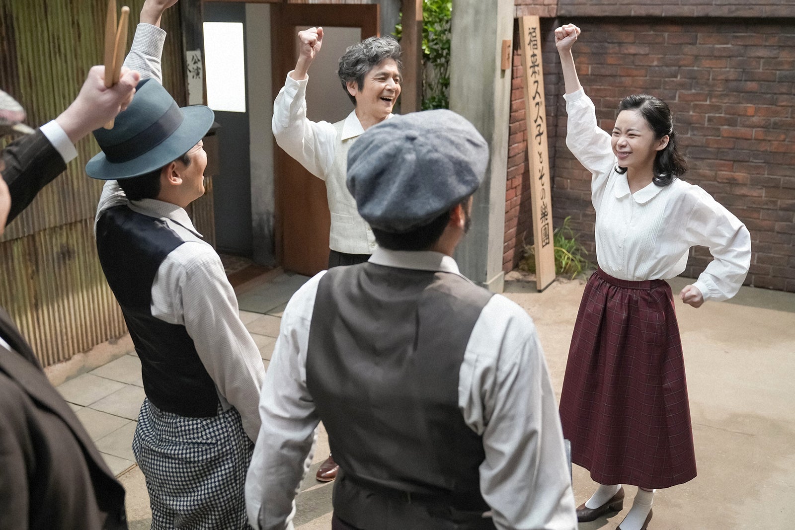 えなりかずき、陰山泰、国木田かっぱ、趣里「ブギウギ」第46話（C）NHK