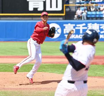 広島・新井監督 岡本「初回からボールの力、キレはすごく感じた」小園「だんだんと彼らしくなってきたかなと」【一問一答】
