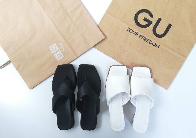 ユニクロ　GU　サンダル　夏