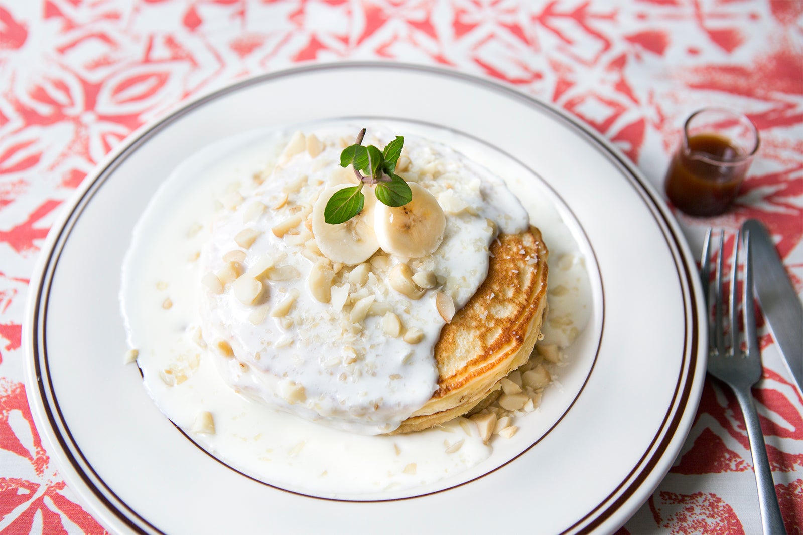 マカダミアナッツクリームパンケーキ￥1200