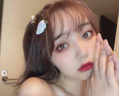 江野沢愛美“地雷メイク”に絶賛の声「可愛すぎない?」「天使」