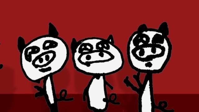 はいだしょうこが描いた「3匹のこぶた」