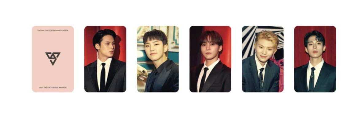 プレミアムフォトカード「THE FACT SEVENTEEN PHOTOBOOK『YOU ARE IN US』」 （提供写真）