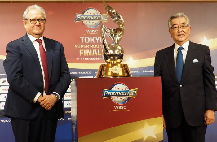 「2019 WBSCプレミア12」会見(提供写真)