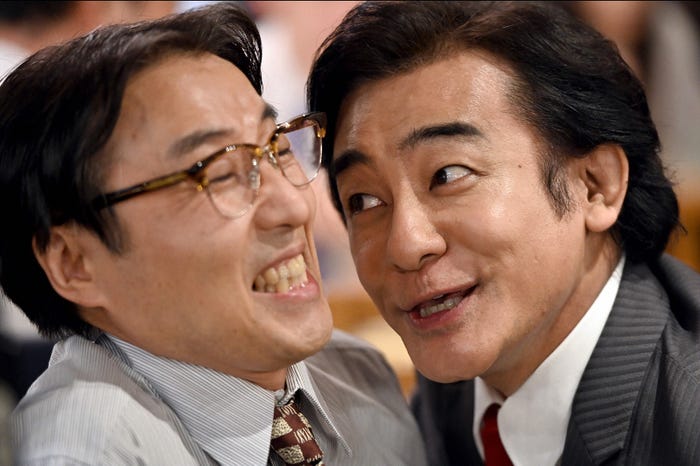 みのすけ、片岡愛之助/「半沢直樹」第9話より(C)TBS