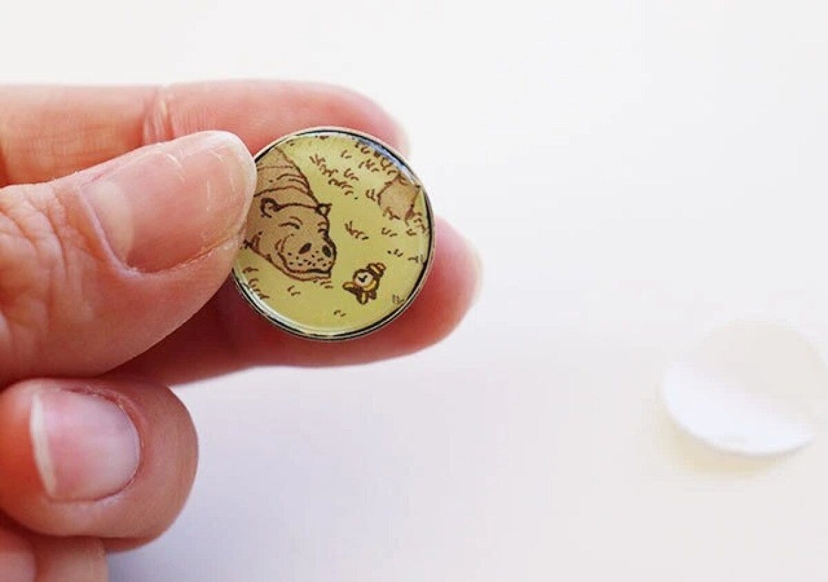 ダイソー オリジナル ピンズ・キット(21.5mm) 仕上がり ダイソー オリジナル ピンズ・キット(21.5mm) 仕上がり