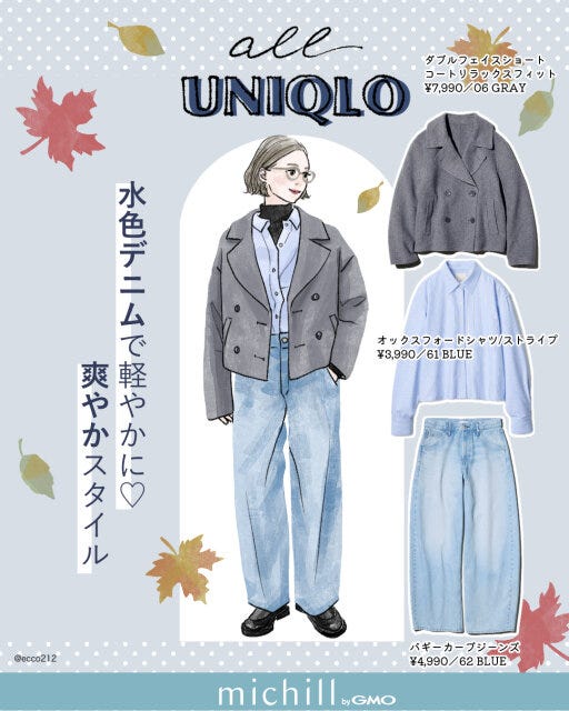 水色デニムで軽やかに♡爽やかスタイル
