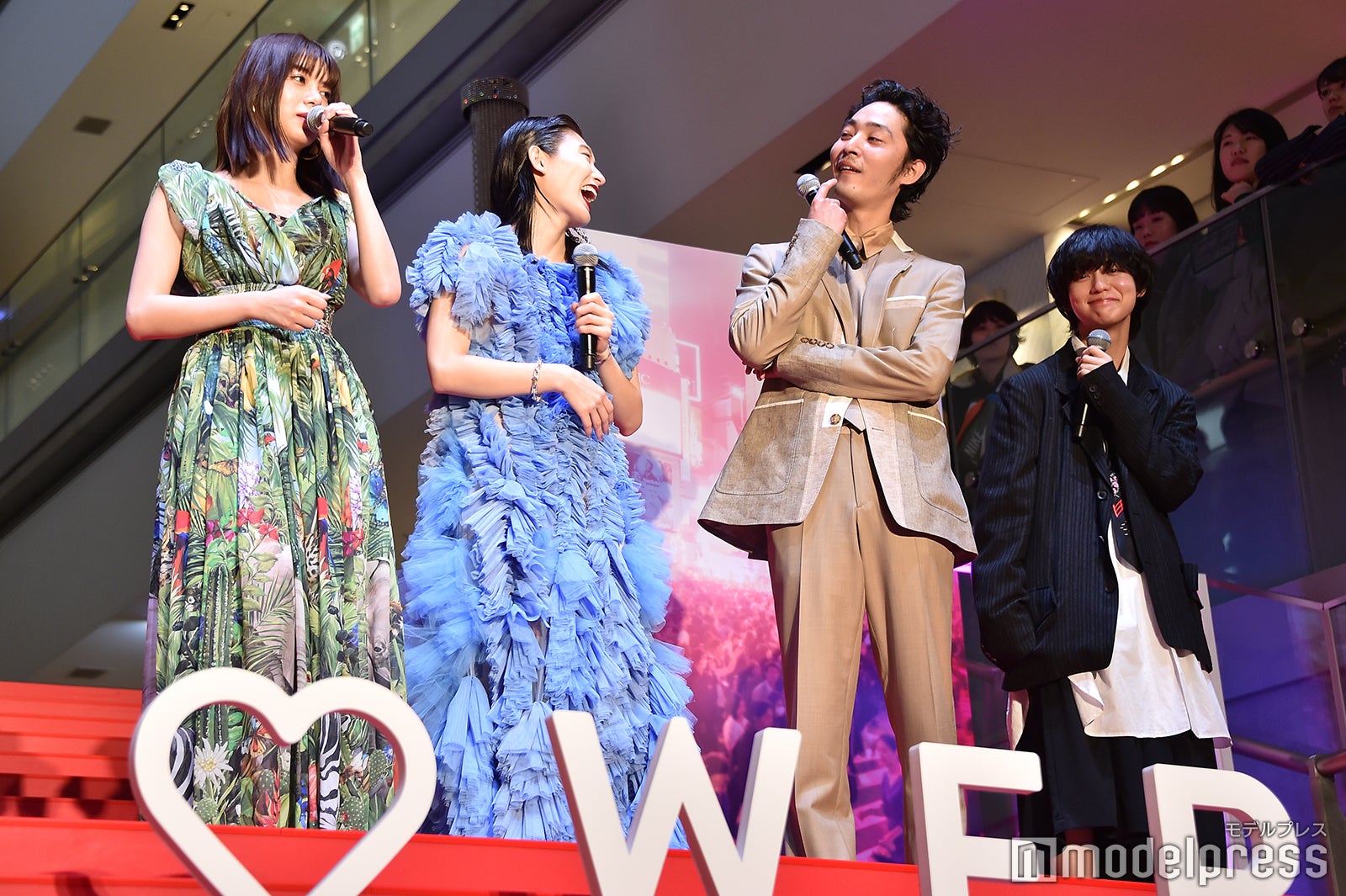 （左から）池田エライザ、コムアイ、上杉柊平、ゆうたろう（C）モデルプレス