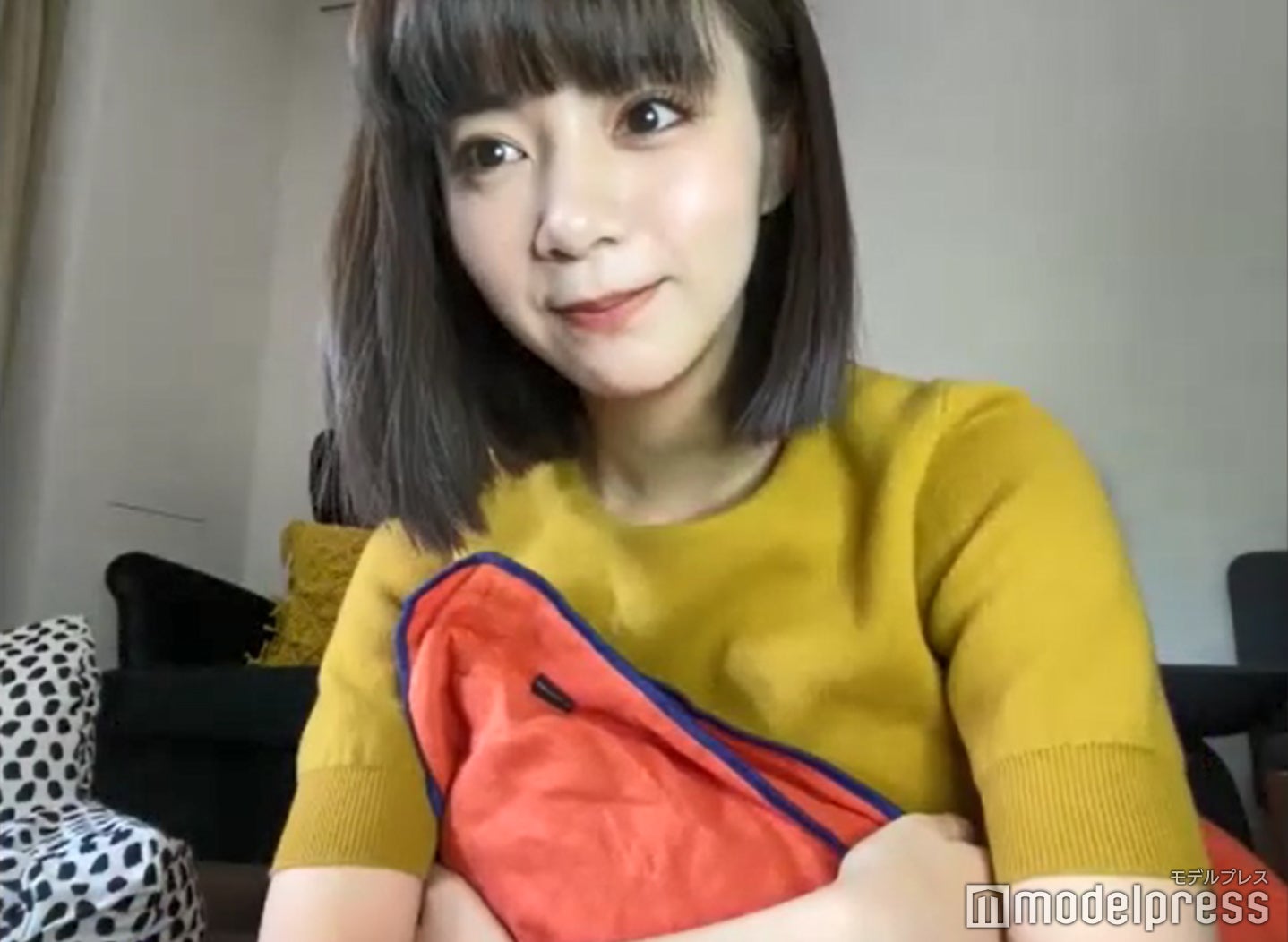 池田エライザ／リモートインタビュー中の様子（C）モデルプレス