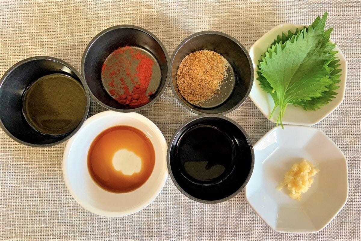 青じそのしょうゆ漬け