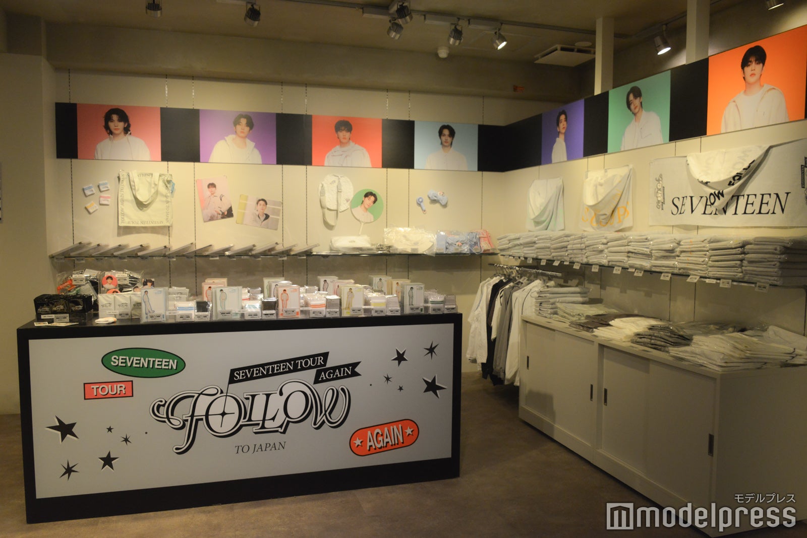 「SEVENTEEN TOUR 'FOLLOW' AGAIN TO JAPAN POP-UP STORE」（C）モデルプレス
