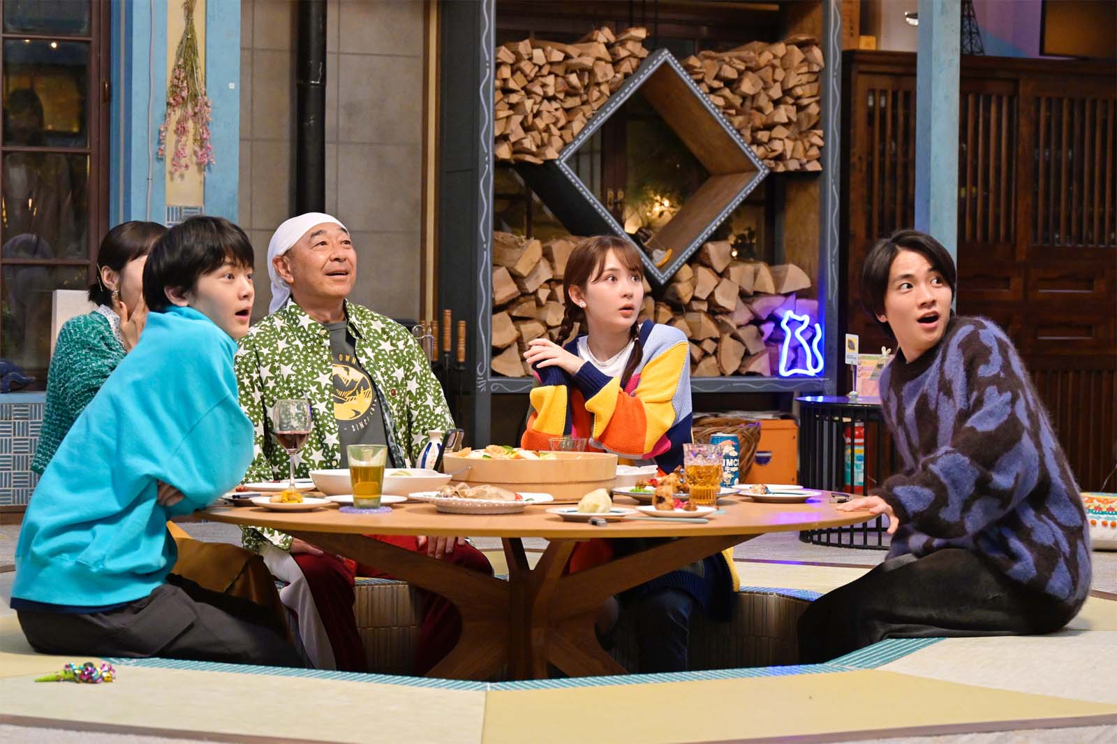 （左から）齋藤潤、高橋克実、畑芽育、木戸大聖「9ボーダー」最終話より（C）TBS