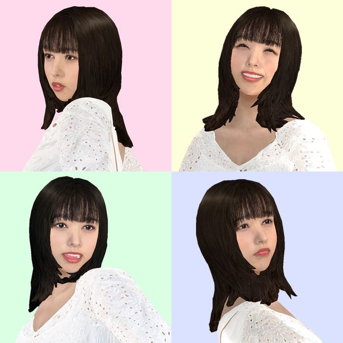 桜井日奈子のバーチャル(C)日本テレビ