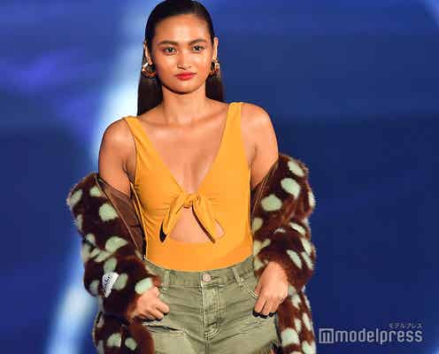 “驚異の10頭身”香川沙耶、美バスト大胆SEXYコーデでランウェイ<TGC SHIZUOKA 2019>