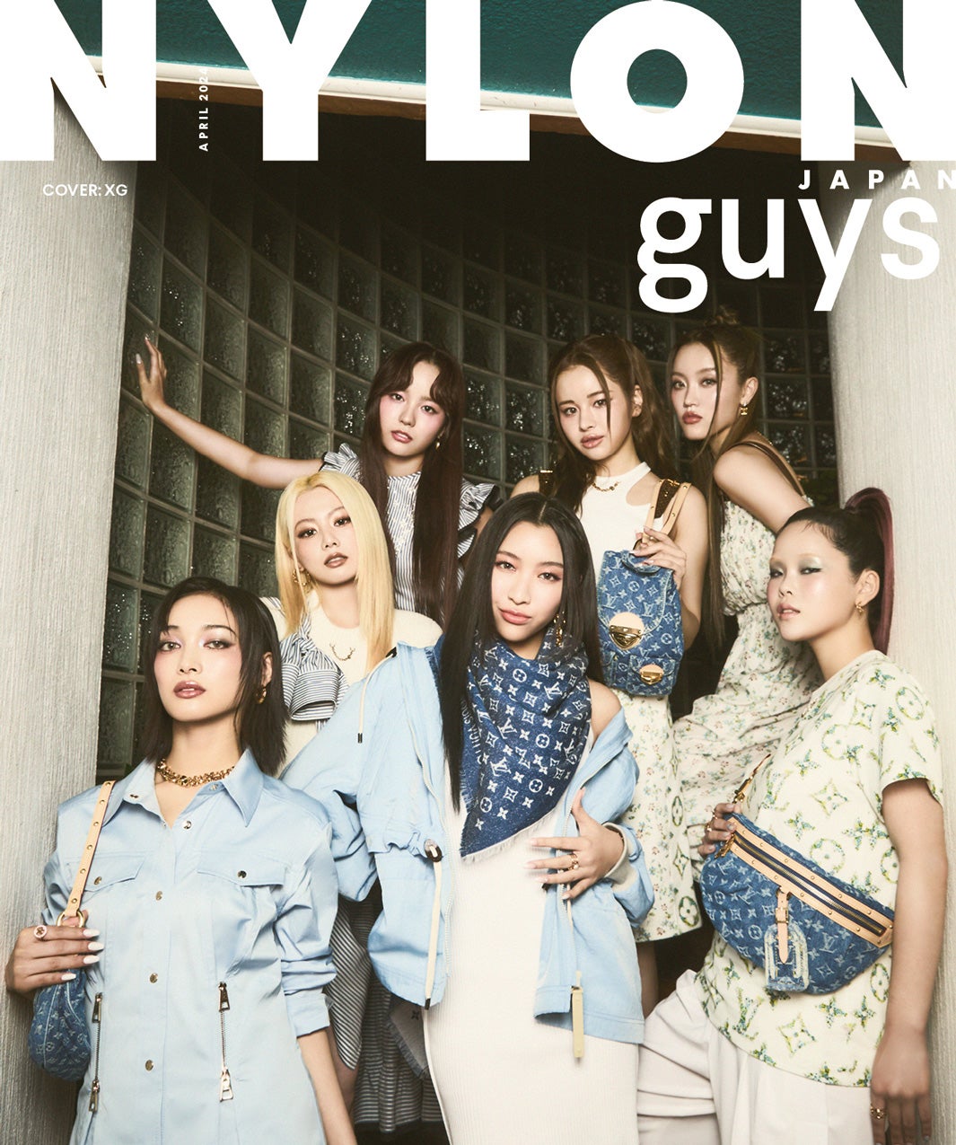 「NYLON JAPAN」2024年4月号（カエルム、2月28日発売）guys表紙：XG（C）NYLON JAPAN