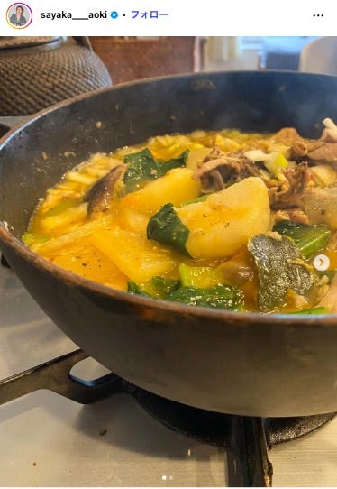 青木さやかInstagramより