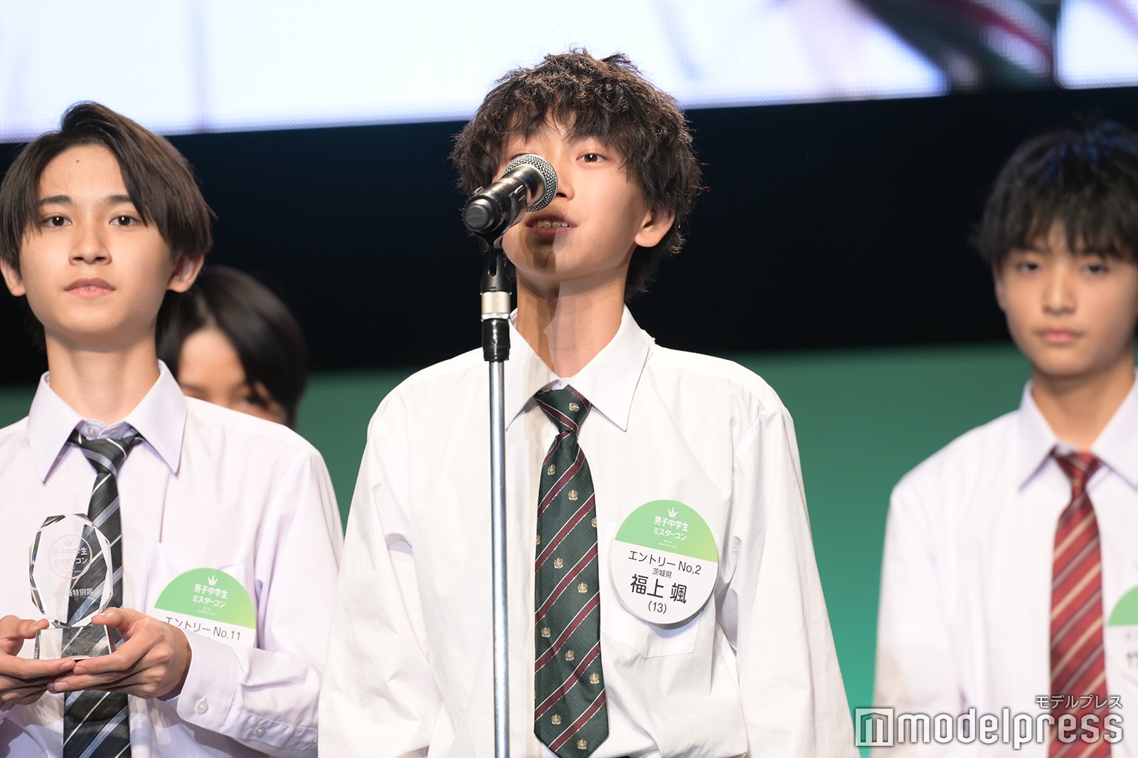 「男子中学生ミスターコン2023」審査結果発表の様子（C）モデルプレス