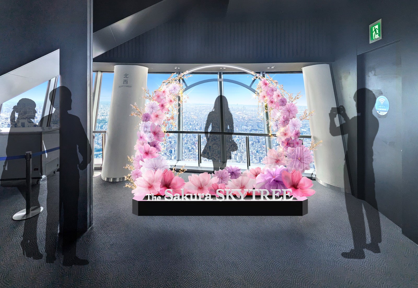 主なフォトスポット／空に包む（C）TOKYO-SKYTREE