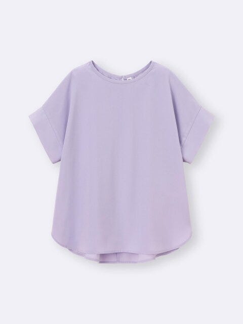 2025gu夏女性おすすめ990円ドレープTブラウス